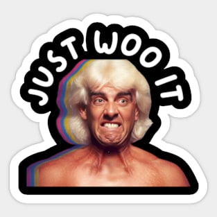 funny ric flair woo just woo it Sticker